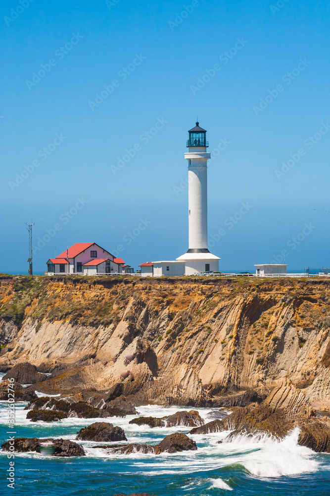 famous Point Arena Lighthouse in California
