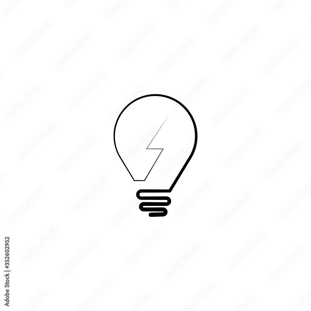 bulb logo vector