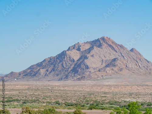 Sunny view of the Frenchman Mountain