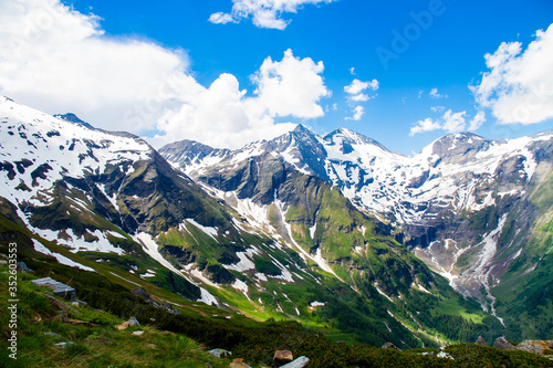 Rocky mountain scenery, Alps, Austria. Grossglockner. Mountain View.