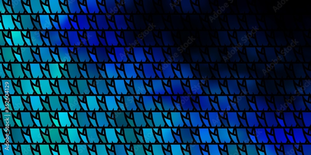 Naklejka premium Dark BLUE vector template with crystals, triangles.
