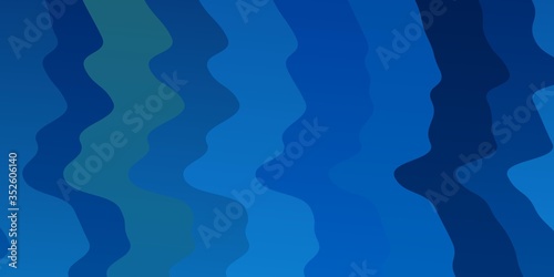 Light BLUE vector backdrop with bent lines. Illustration in abstract style with gradient curved.  Pattern for websites, landing pages.