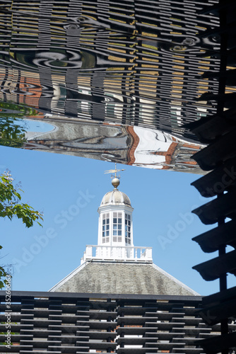 Church in the mirror