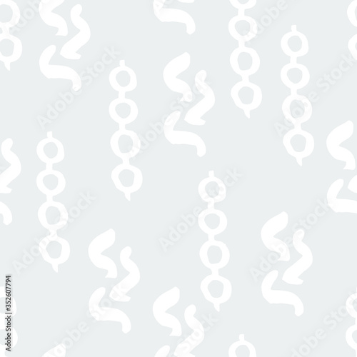 Seamless pattern with sea elements