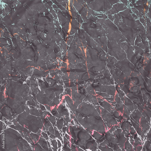 Fragment of multicolored marble for decoration. The texture for use in graphic and architectural project. Pattern of artificial stone for background. 3D illustration.