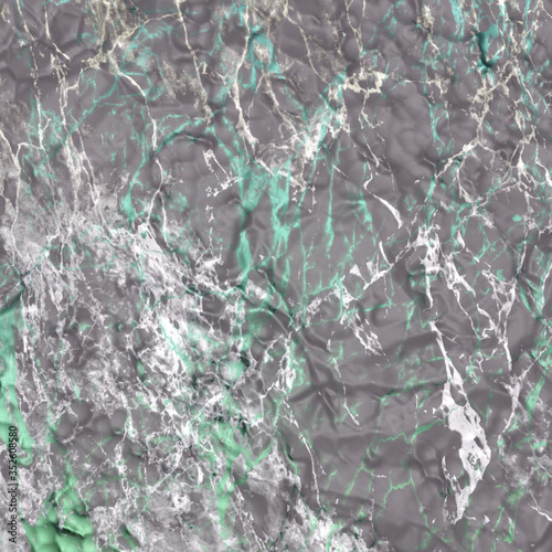 Fragment of multicolored marble for decoration. The texture for use in graphic and architectural project. Pattern of artificial stone for background. 3D illustration.