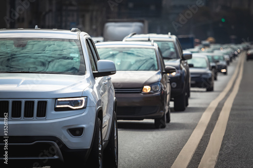Traffic jam in Moscow © Yury Gubin