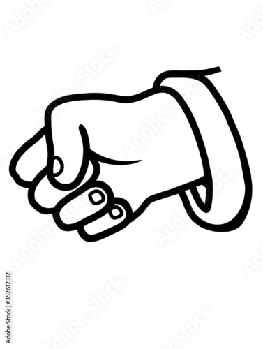 Clipart Hand Faust halten