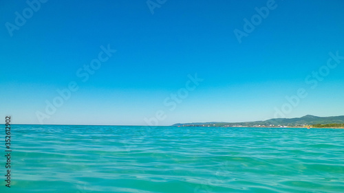 Sea coast in Vada, Tuscany, Italy.