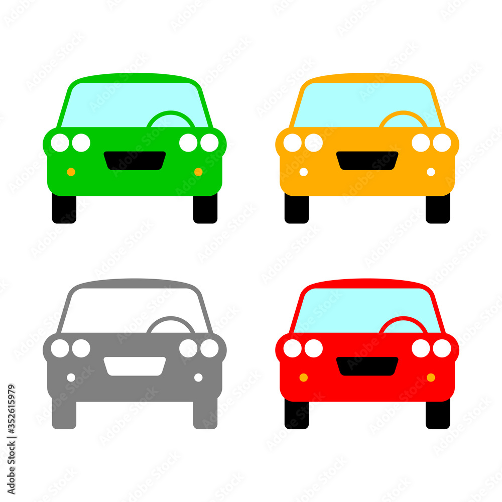 Car vector icon on white background Car vector icon on white background