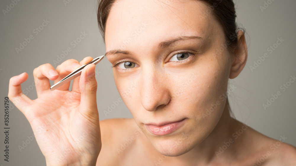woman with acne skin care woman with acne skin care