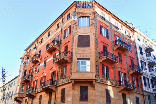 Beautiful architectural designs of Savona, Liguria, Italy