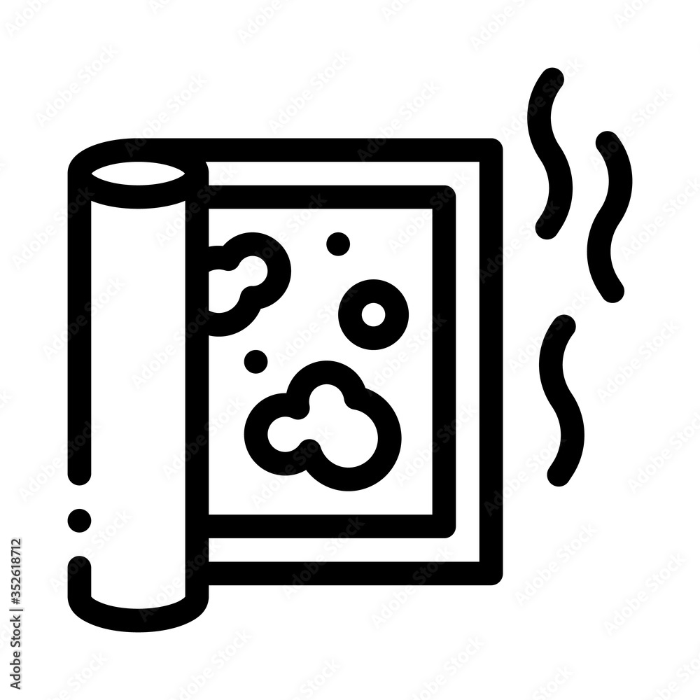 evaporation from carpet cleaning icon vector. evaporation from carpet cleaning sign. isolated contour symbol illustration evaporation from carpet cleaning icon vector. evaporation from carpet cleaning sign. isolated contour symbol illustration