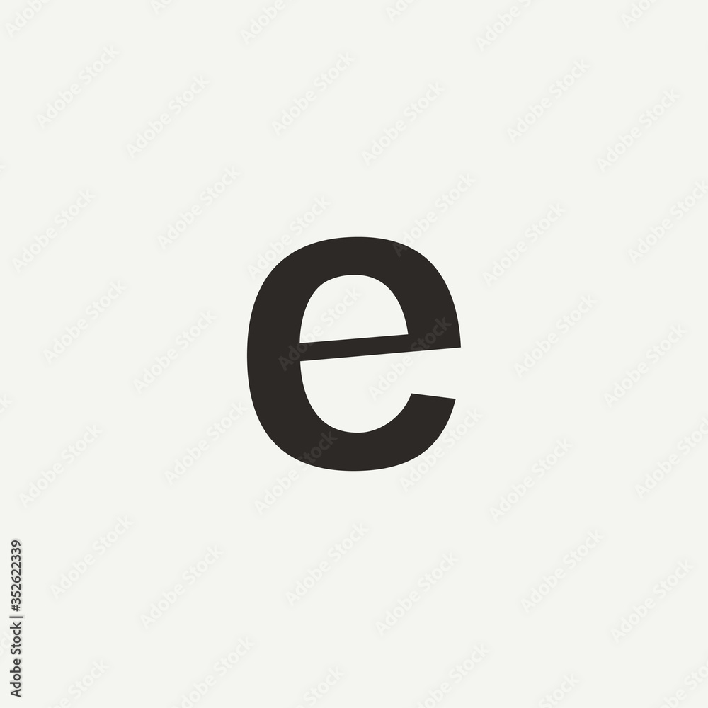 E monogram. Abstract letter E logo design. Filled creative symbol. Logo branding. Universal vector icon - Vector E monogram. Abstract letter E logo design. Filled creative symbol. Logo branding. Universal vector icon - Vector