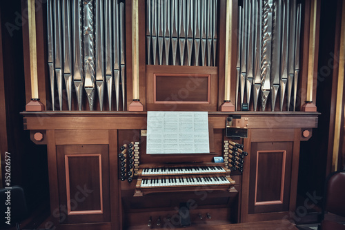 Organ is a church musical instrument.