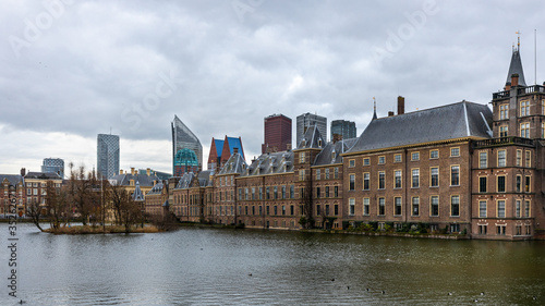 Binnenhof Dutch Parliament in The Hague in winter