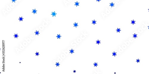 Light blue vector texture with disease symbols.