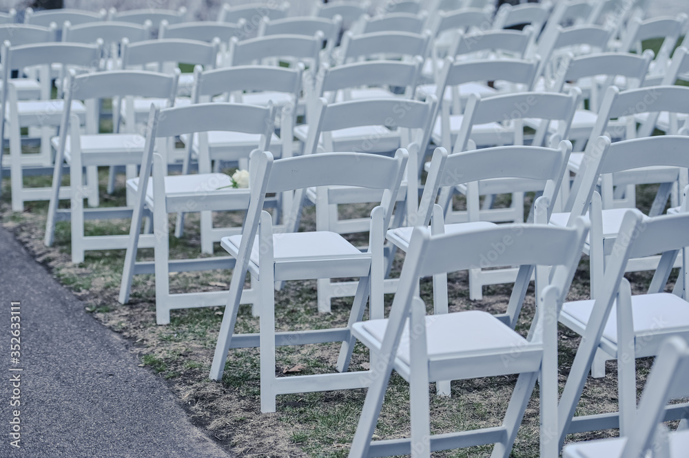 wedding chairs closeup for ceremony wedding chairs closeup for ceremony