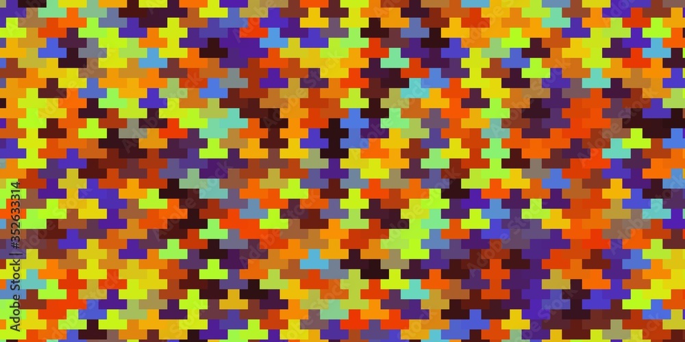 Fototapeta premium Light Multicolor vector background with rectangles. Rectangles with colorful gradient on abstract background. Pattern for business booklets, leaflets