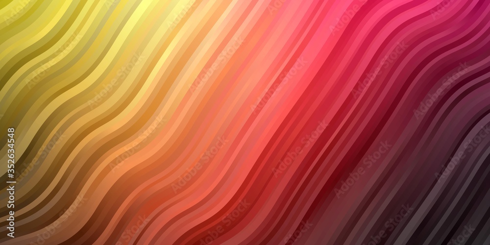 Dark Pink, Yellow vector background with curves. Bright sample with colorful bent lines, shapes. Template for your UI design. Dark Pink, Yellow vector background with curves. Bright sample with colorful bent lines, shapes. Template for your UI design.