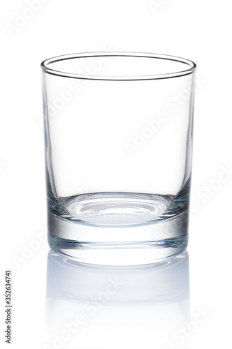 Wallpaper Mural Empty glass isolated on white background                    Torontodigital.ca