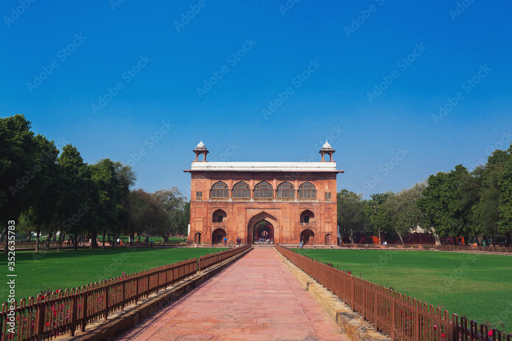 Naubat Naubat khana in red fort.  Delhi, india