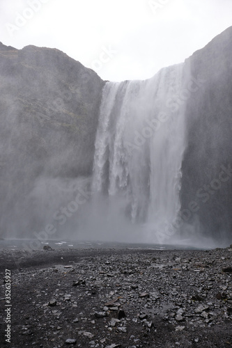 Icelands Skogafoss waterfall on the ring road