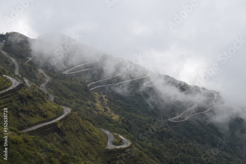 zigzag road in east sikkim © shipra