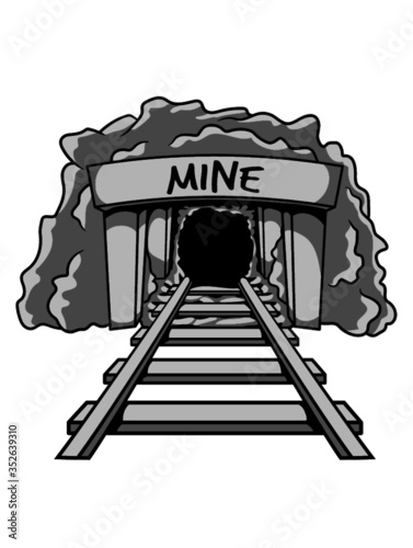 Bergbau Mine Eingang höhle silbermine goldmine kohlemine
