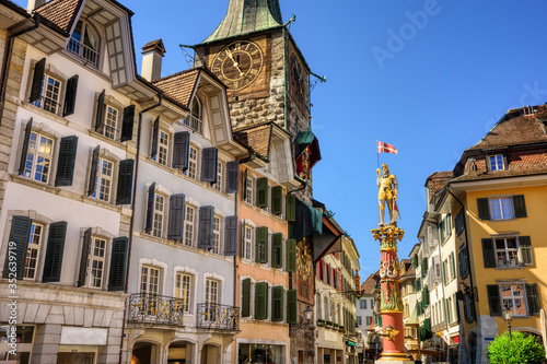 Solothurn city, Switzerland, historical Old town center