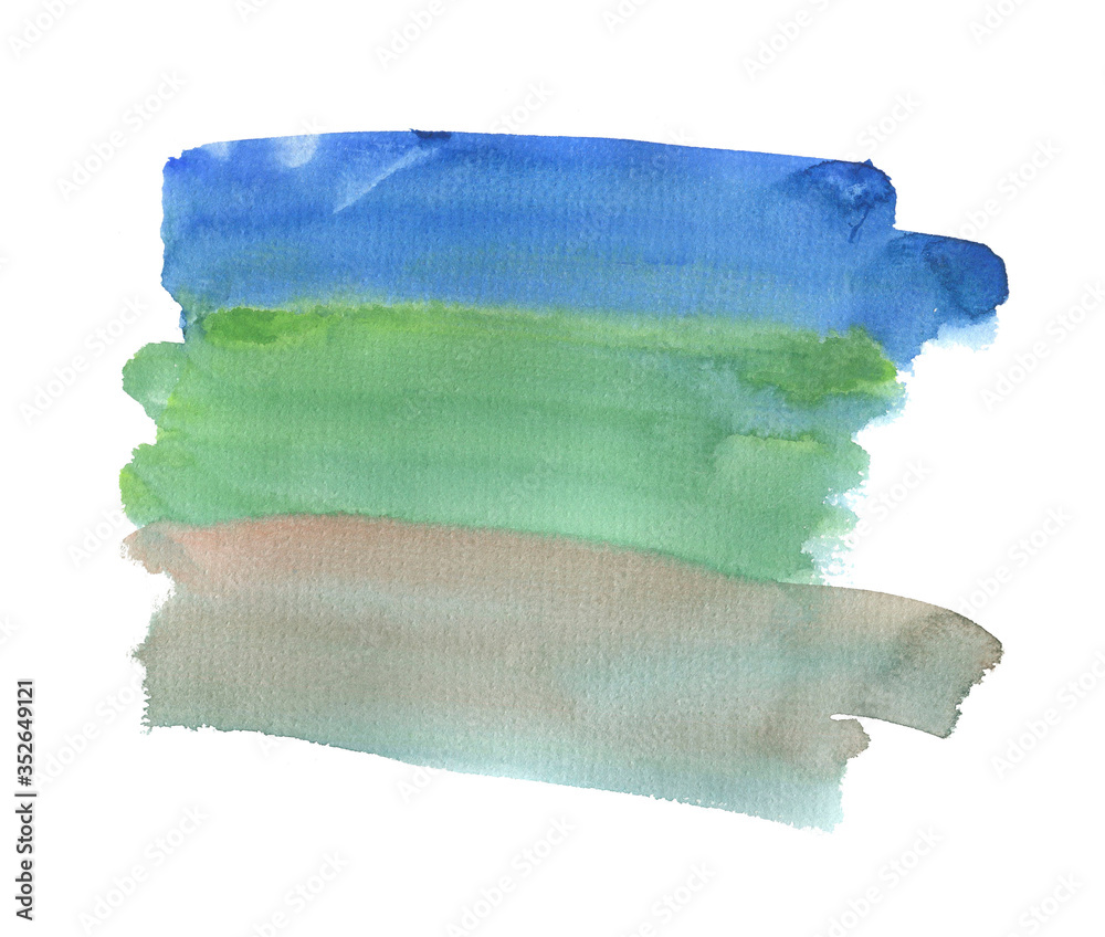 Fototapeta premium watercolor brush strokes, abstract watercolor background