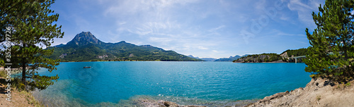 Panorama of Serre-Ponçon Lake