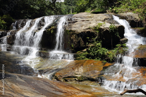 Khao Chamao Waterfall at Khao Chamao Khao - Wong National Park in Rayong, Thailand	
