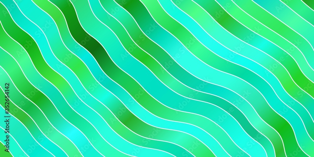 Light Green vector pattern with lines. Illustration in abstract style with gradient curved. Design for your business promotion. Light Green vector pattern with lines. Illustration in abstract style with gradient curved. Design for your business promotion.