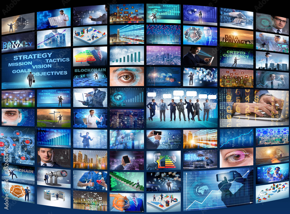 Collage of various business concepts Collage of various business concepts