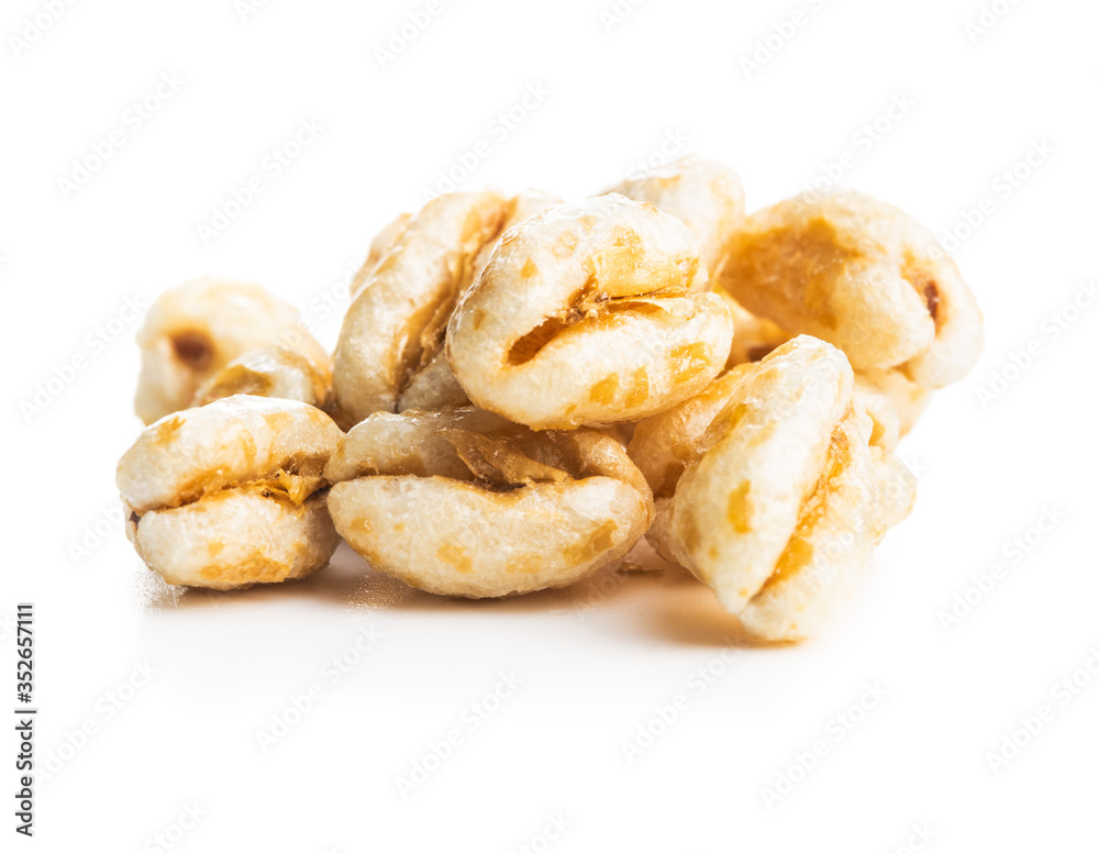 Puffed wheat covered with honey. Puffed wheat covered with honey.