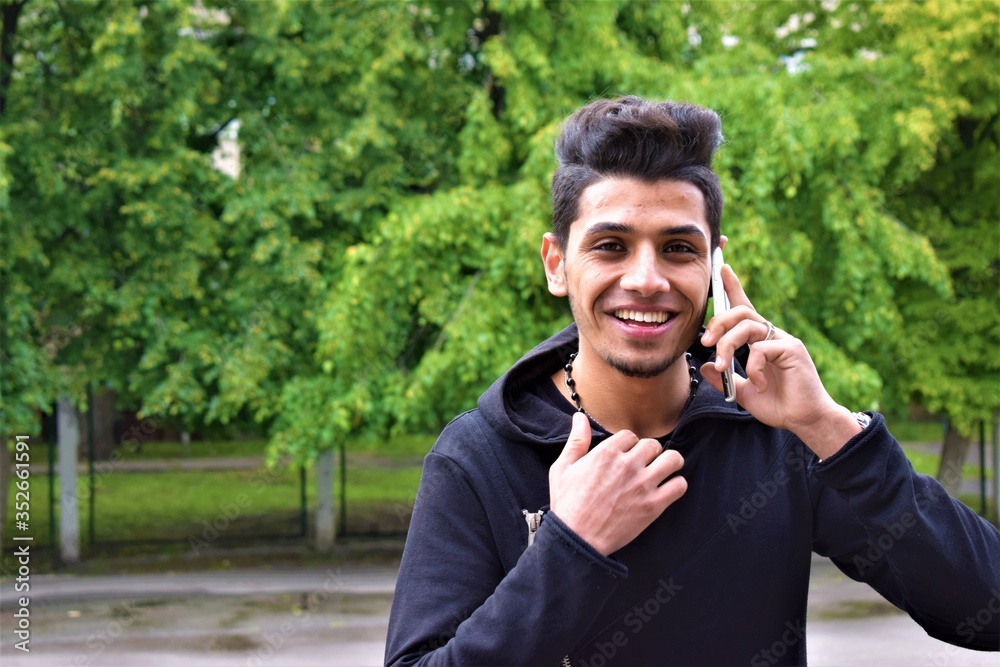 man with mobile phone