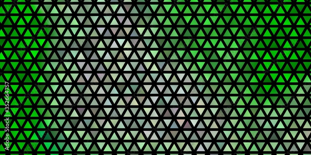 Light Green vector layout with lines, triangles. Light Green vector layout with lines, triangles.