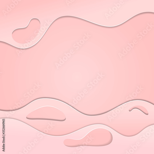 Abstract paper cut Square banner