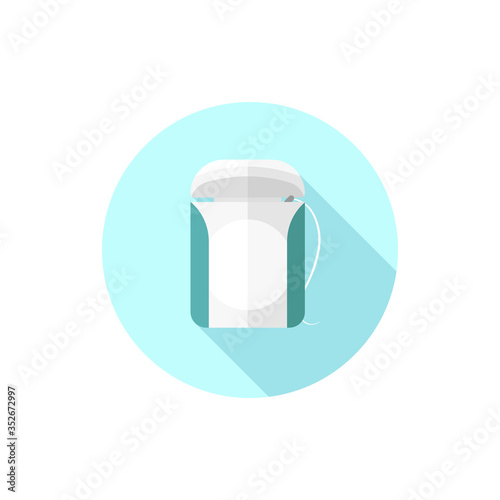dental floss vector flat design