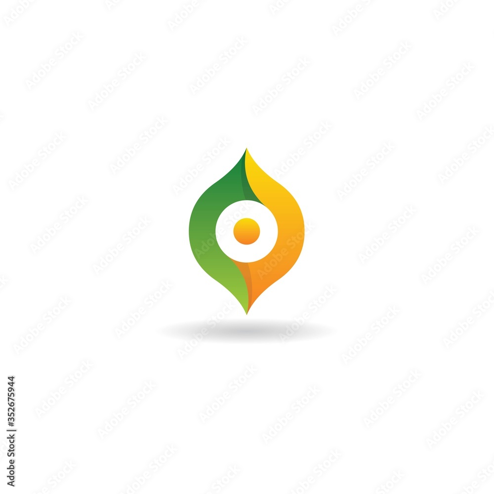 initial o with lemon logo design vector template initial o with lemon logo design vector template