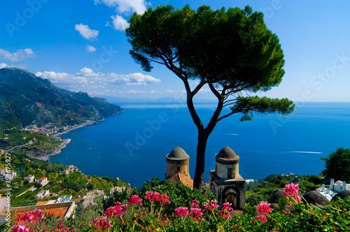 Italy, Campania, Amalfi coast, Ravello, rufolo view