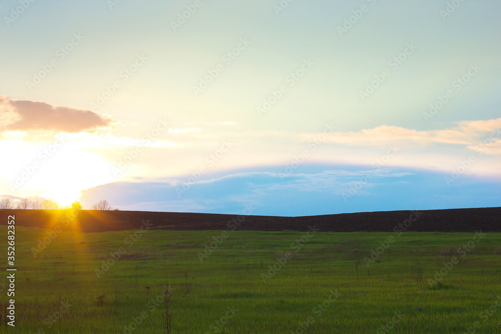 spring field plowed land spring field plowed land