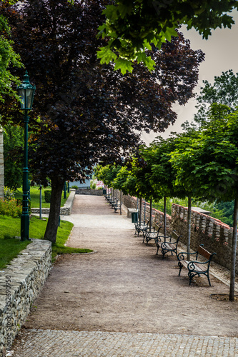 gardens in Kutna Hora, Czech Republic, Europe. UNESCO World Heritage Site