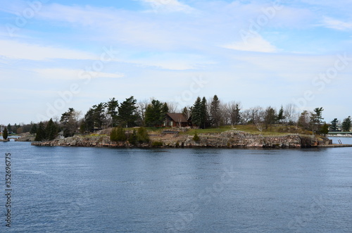 Thousand Islands area of Saint Lawrence River © Feng