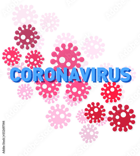 Coronavirus microbes vector symbolising the Coronavirus outbreak 2019/2020