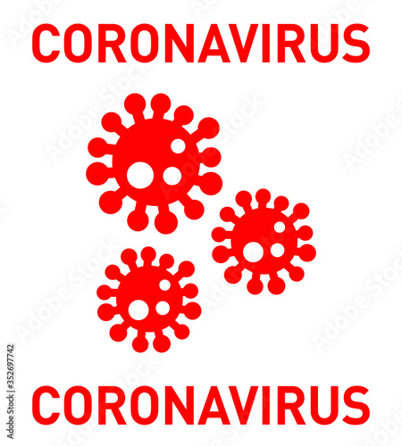 Coronavirus microbes vector symbolising the Coronavirus outbreak 2019/2020