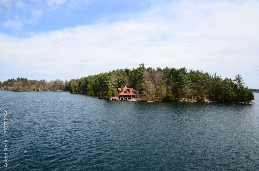 A small island in Saint Lawrence River