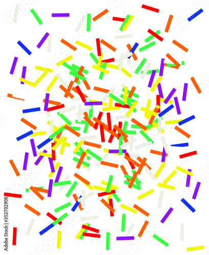 Cake sprinkles vector on a white background