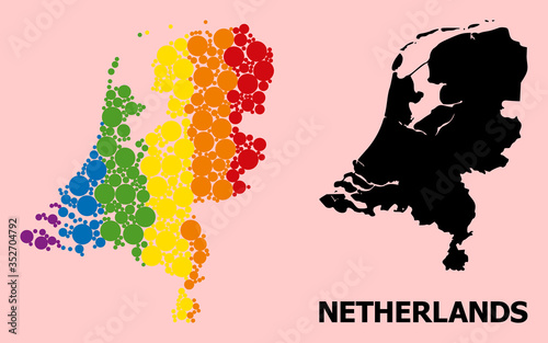 Spectrum Pattern Map of Netherlands for LGBT